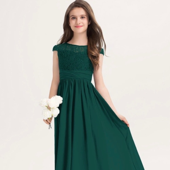 JJs House | Dresses | Jjs House Junior Bridesmaid Dress Dark Green ...